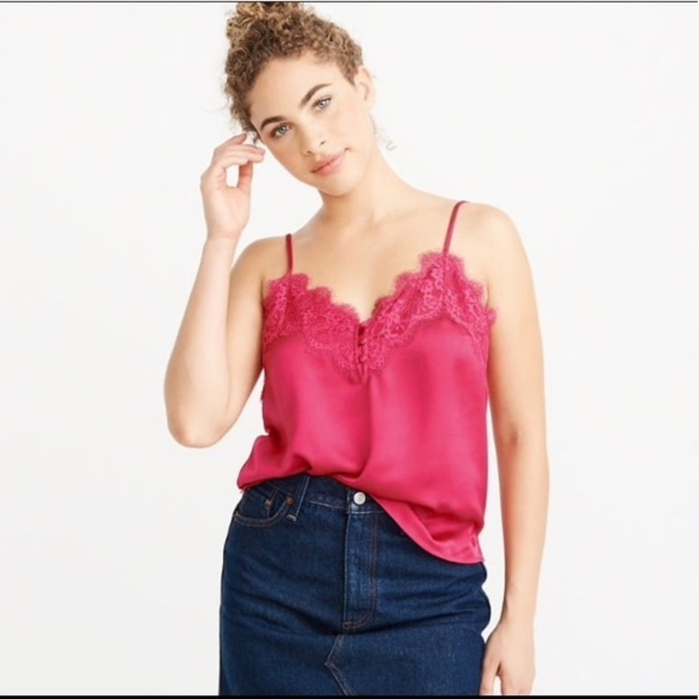 NWT Abercrombie & Fitch Lace Trim Blouse XXS-XS